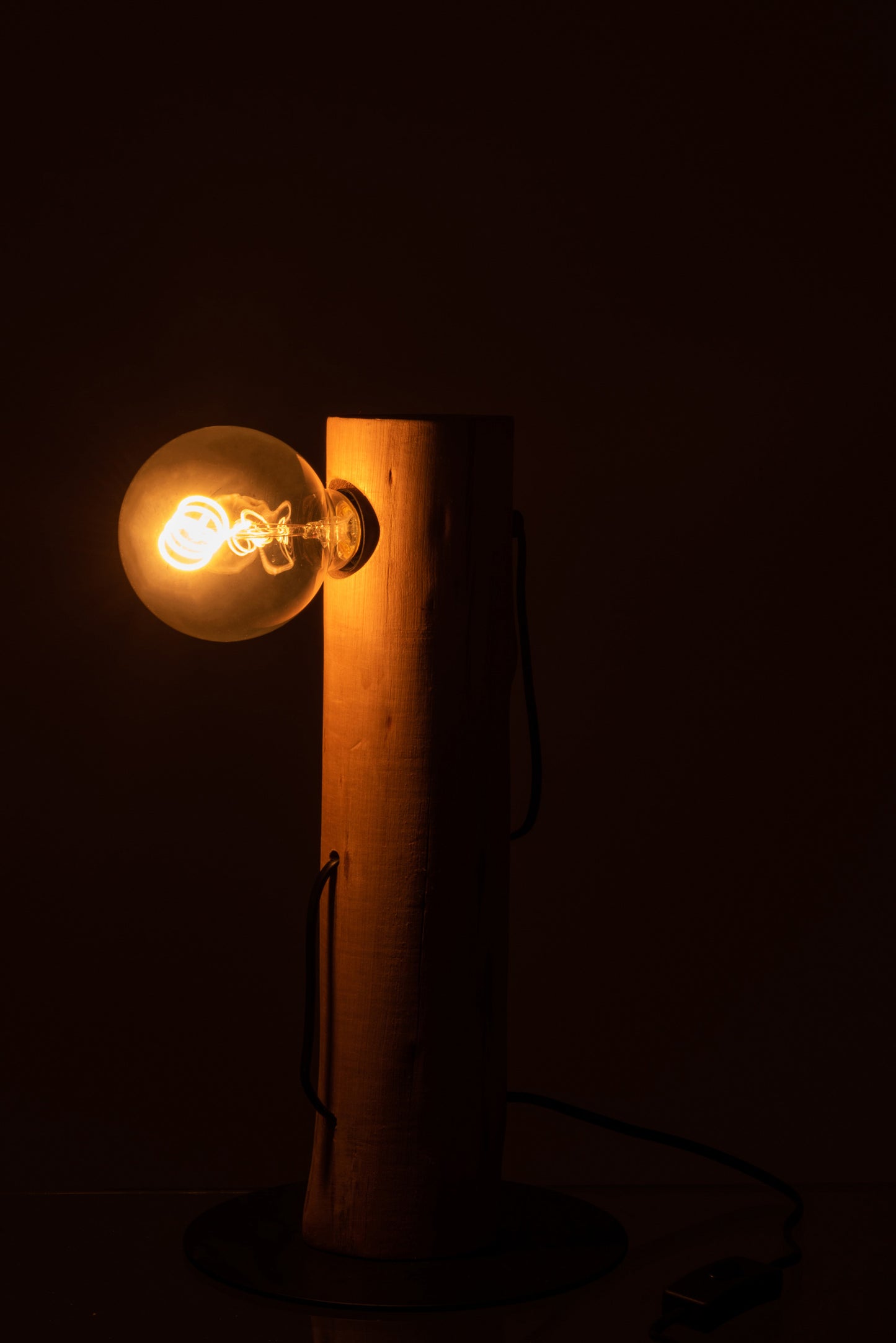 Lampe à poser Silas Berangan Bois Naturel 