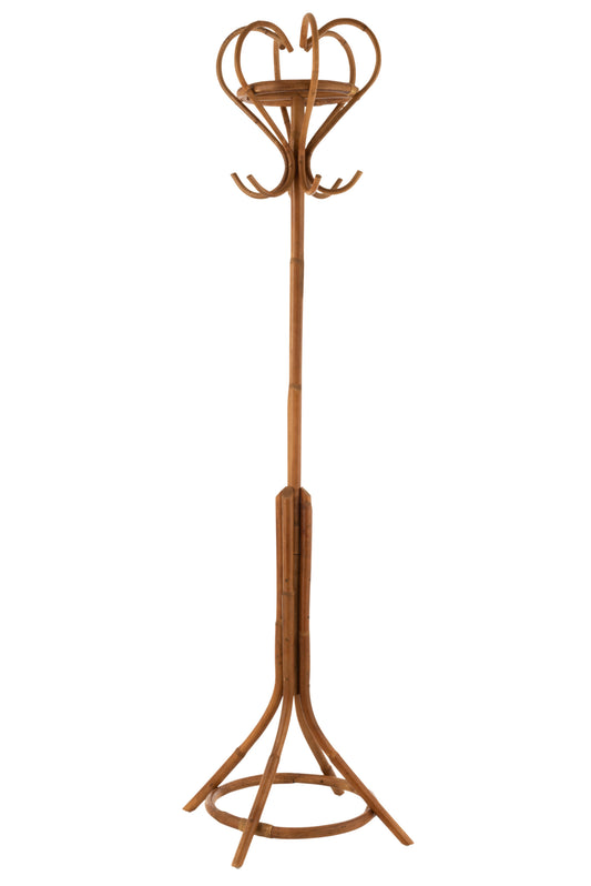 Coat Rack Rattan Honey Yellow 