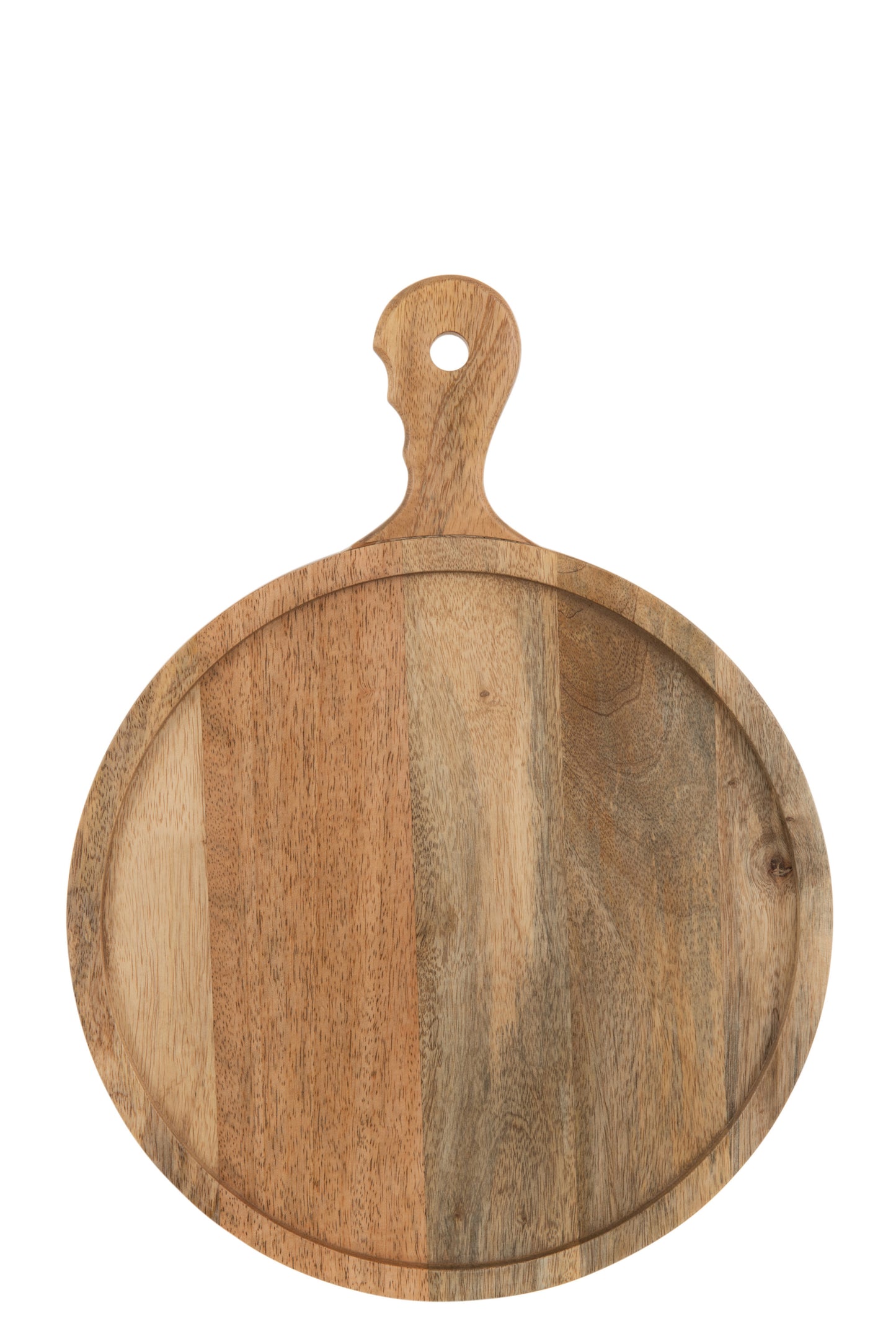 Planche à Découper Manche Rond Bois de Manguier Naturel 