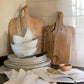 Cheese Board+Knife+Bowl Mango Wood Natural/White 