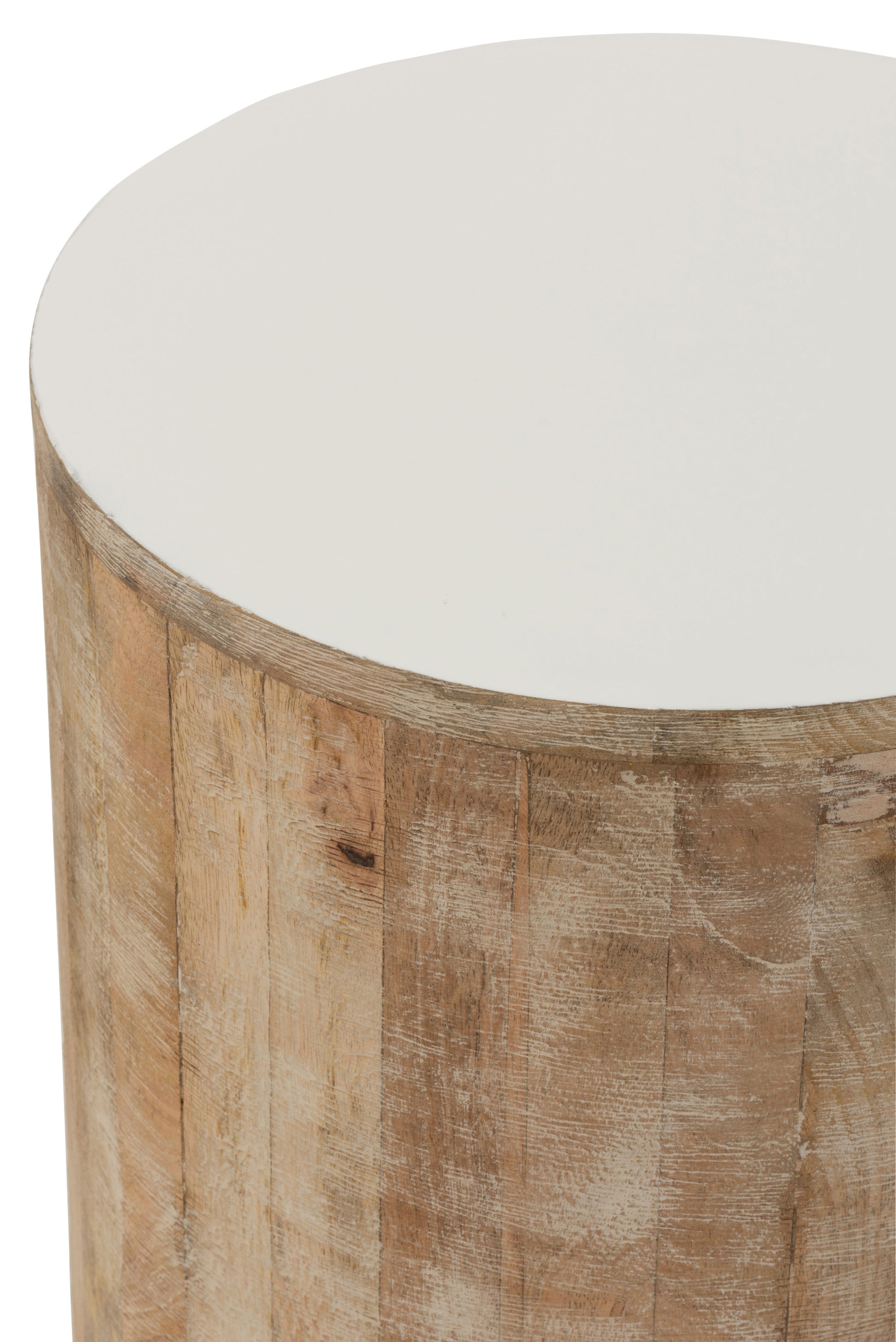 Krukje Mango Hout Wit