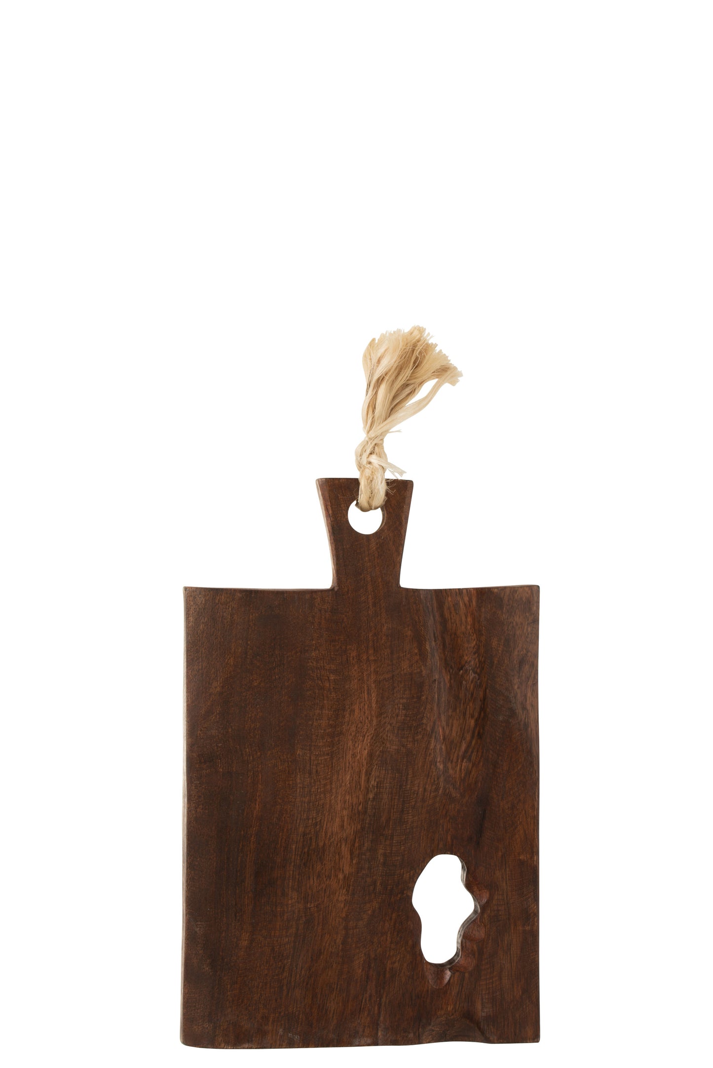 Snijplank Oneffen Vierkant Mango Hout Donkerbruin