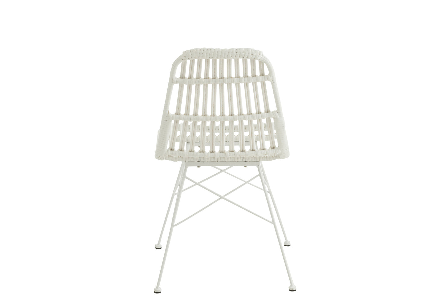 Stoel Rachel Buiten Metaal/Rattan Wit