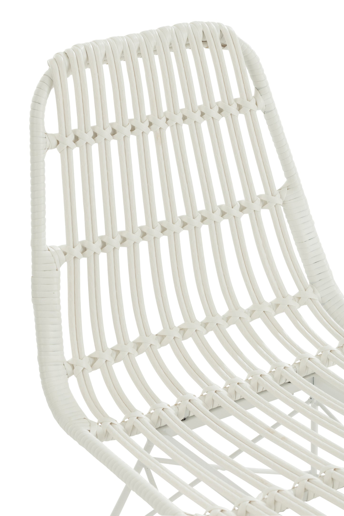 Stoel Rachel Buiten Metaal/Rattan Wit