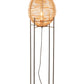 Lampadaire Sur Structure Métal/Rotin Naturel 