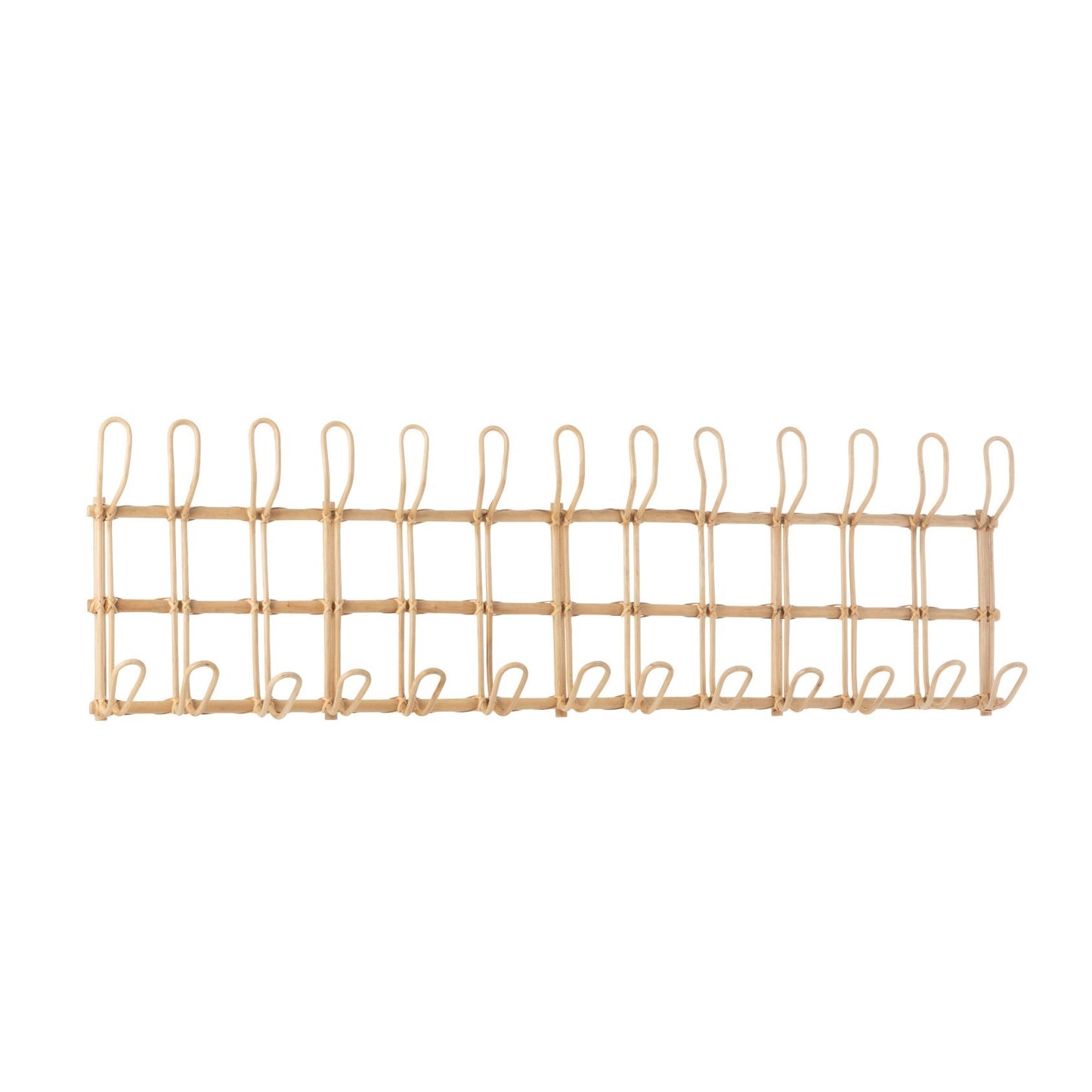 Portemanteau Ellen 12 Patères Rotin Naturel 