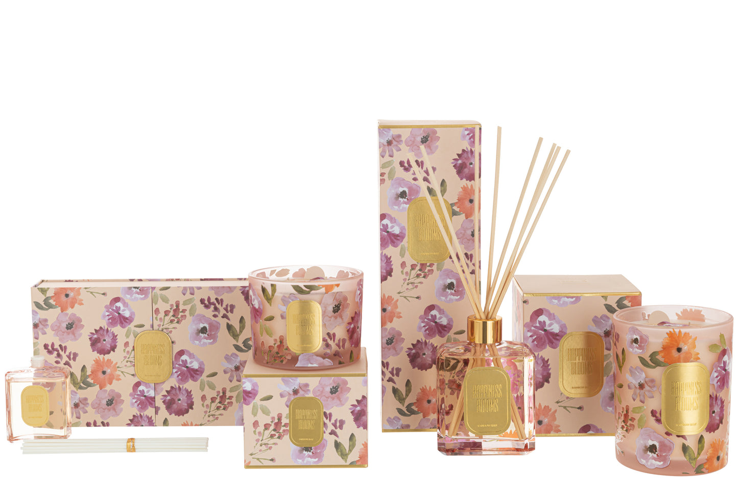 Bougie parfumée Happiness Blooms Pink Small-30u 