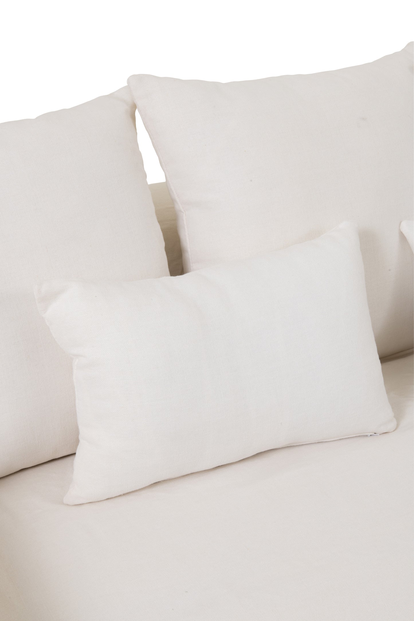 Cover For Seat + 9 Cushions Monaco Linen XL Marshmallow White 