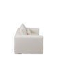 Housse Pour Assise + 5 Coussins Canapé Monaco Lin Marshmallow Blanc 