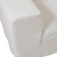 Housse Pour Assise + 5 Coussins Canapé Monaco Lin Marshmallow Blanc 