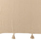 Plaid Cosy Pompom Katoen Beige