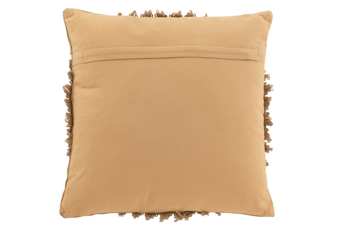 Coussin Bruno Carré Jute/Coton Marron 