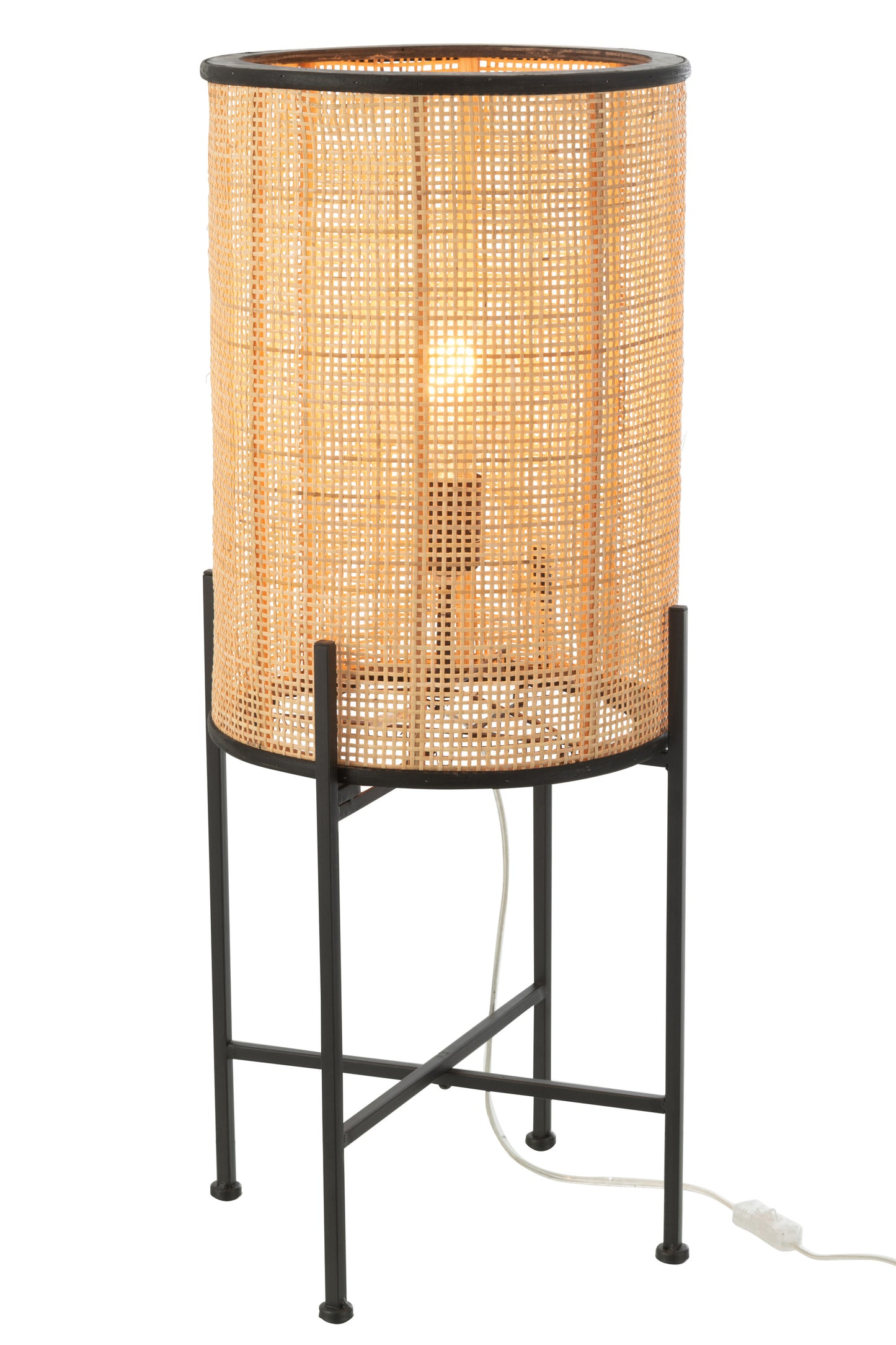 Lampe Debout Bambou/Métal Nat 