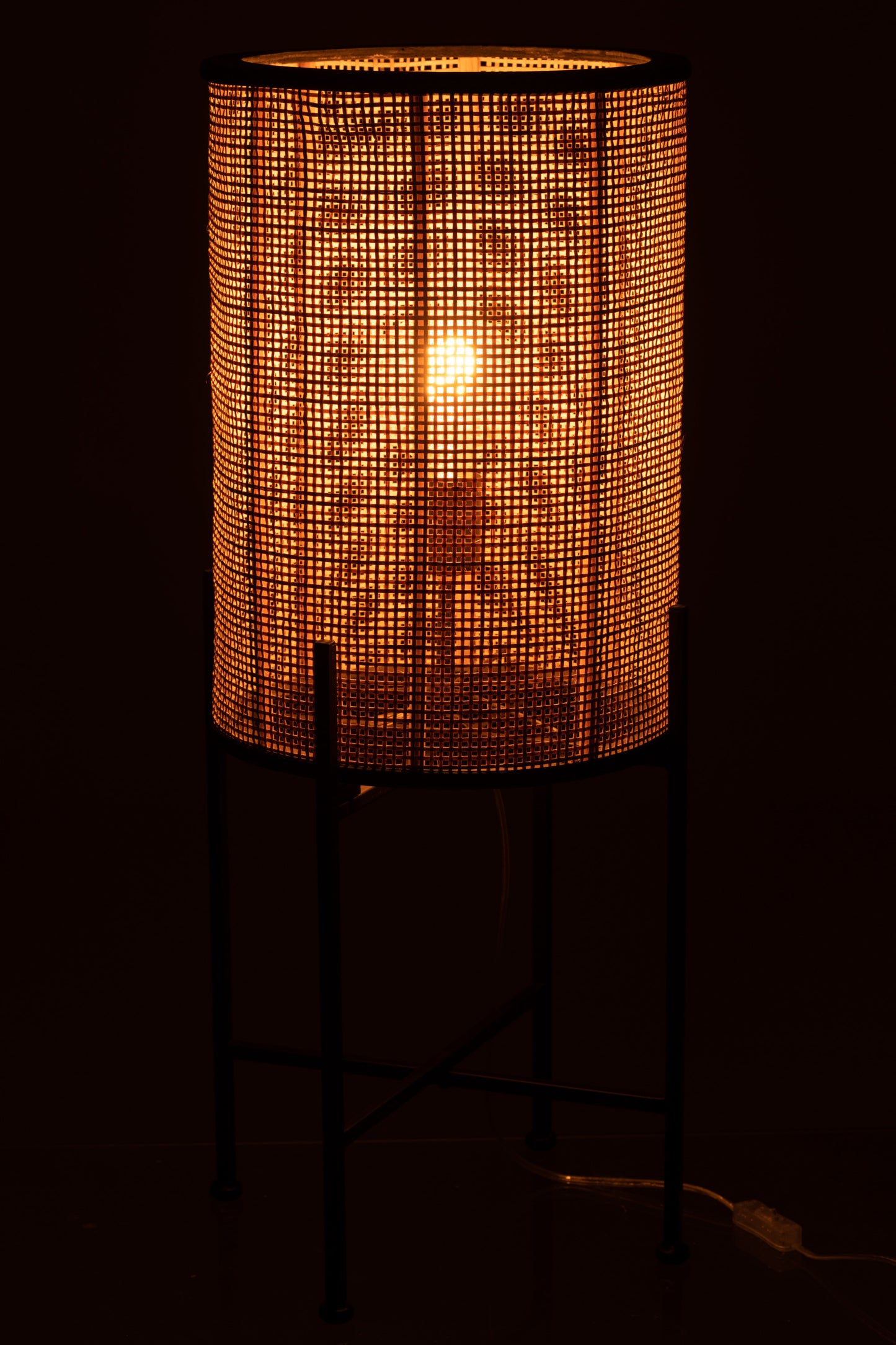 Lampe Debout Bambou/Métal Nat 