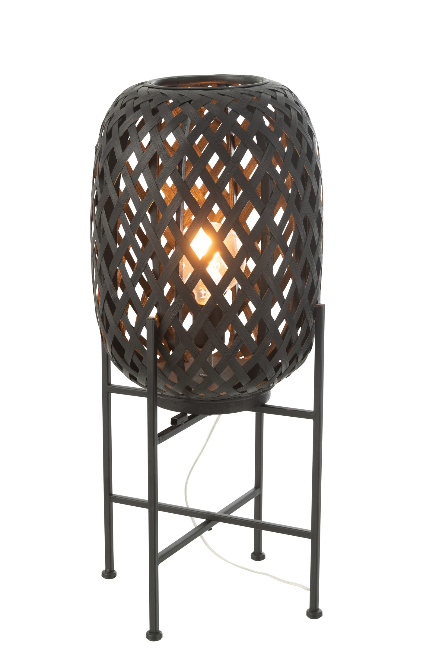 Lampadaire Bambou Noir 