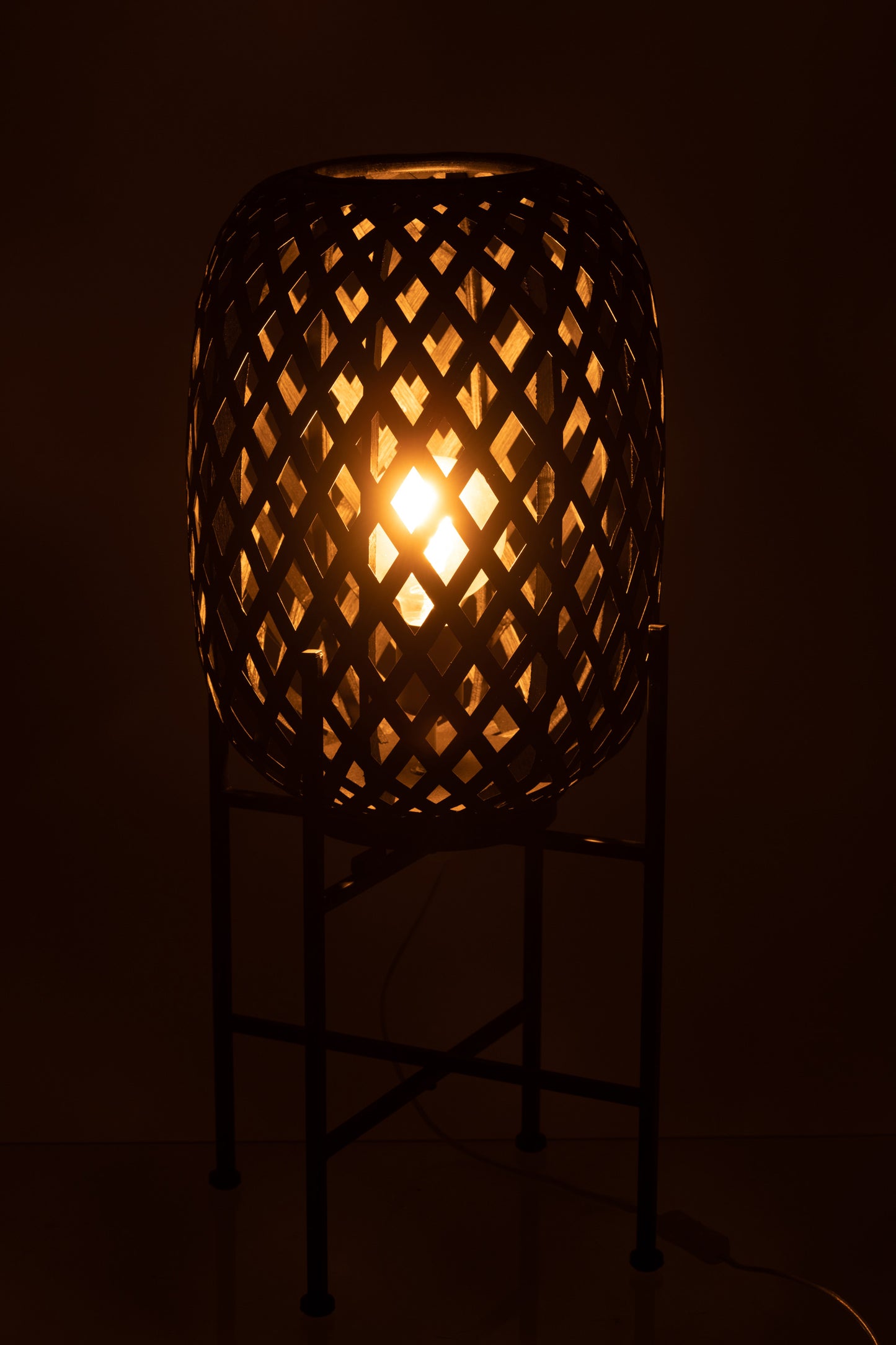 Lampadaire Bambou Noir 