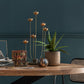 Windlight Chic Glass Brown/Gold Medium 