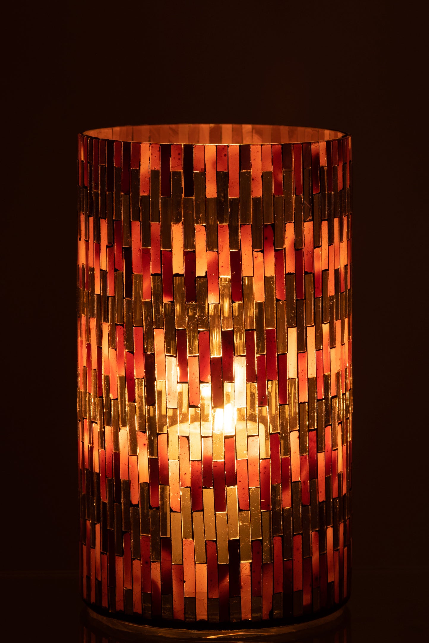 Windlicht Chic Glas Bruin/Goud X-Large