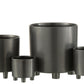 Flowerpot Smoke Ceramic Grey/Black Small 