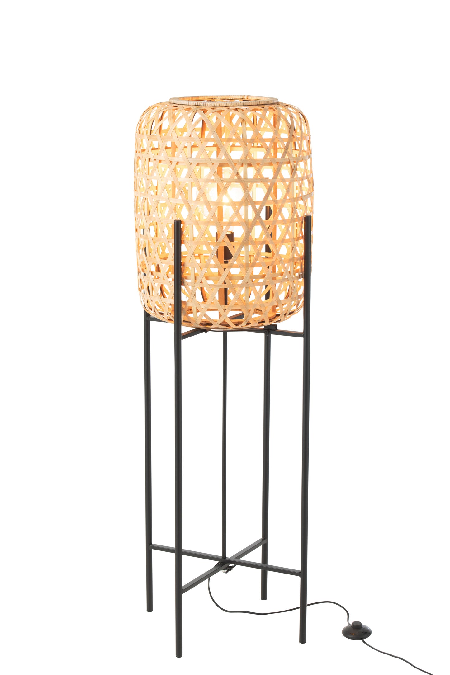 Lamp On Foot Bamboo Natural Large 