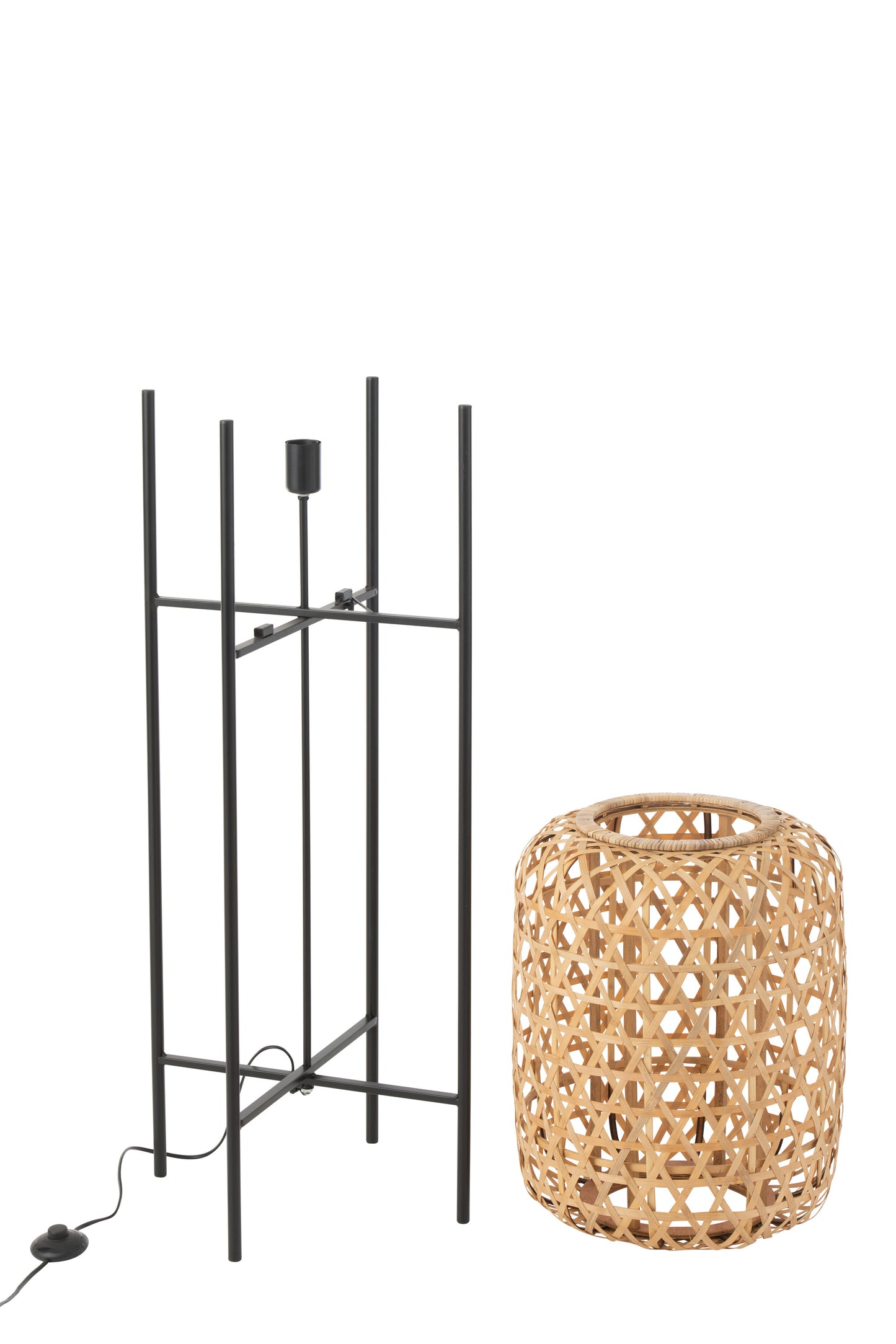 Lamp Op Voet Bamboo Naturel Large
