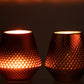 Tealight Holder Cari Glass Copper Medium Assortment Of Two 