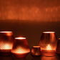 Tealight Holder Cari Glass Copper Medium Assortment Of Two 