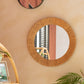 Spiegel Rond Rotan Naturel