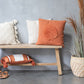 Kussen Tropisch Blad Textiel Terracotta