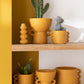 Flowerpot Zenia Ceramic Ocher Small 
