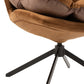 Stoel Relax Kussen Op Frame Textiel/Metaal Bruin