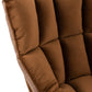 Stoel Relax Kussen Op Frame Textiel/Metaal Bruin