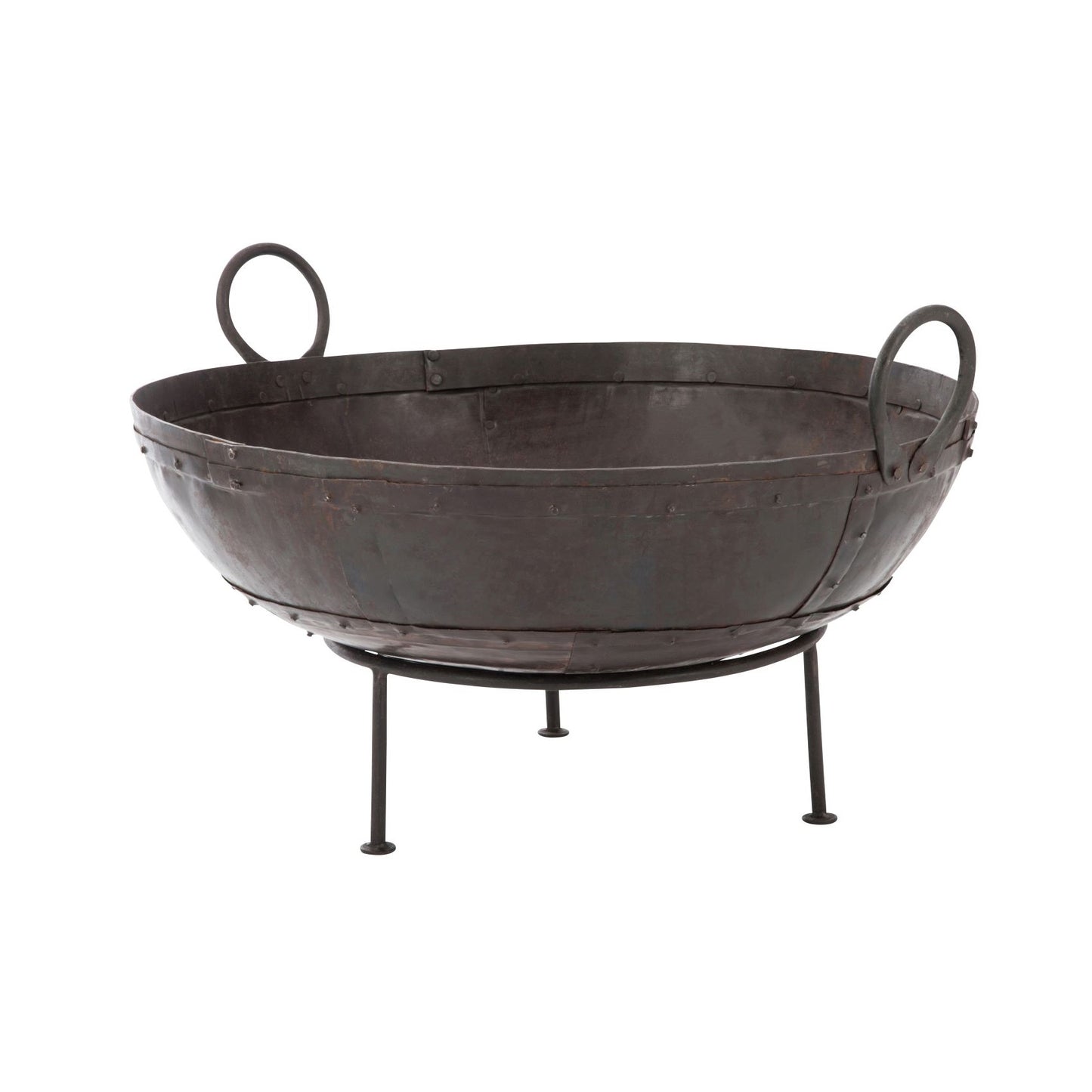 Fire Bowl Round Iron Brown 