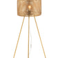 Lampe Trépied Haute Métal Doré Large 