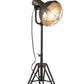 Lampadaire Rond Métal Gris 