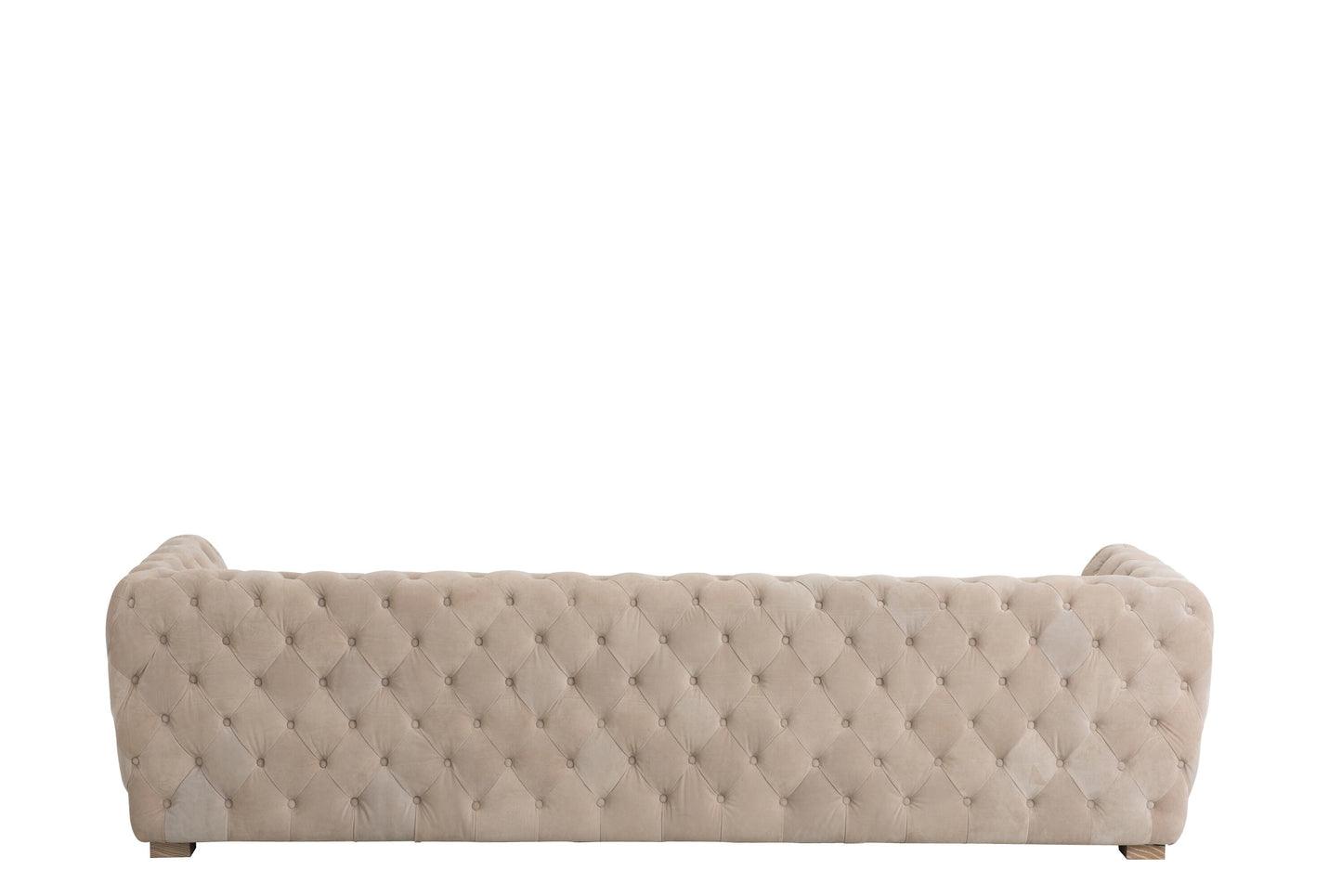 Sofa 3 Zit Knopen Suede Beige