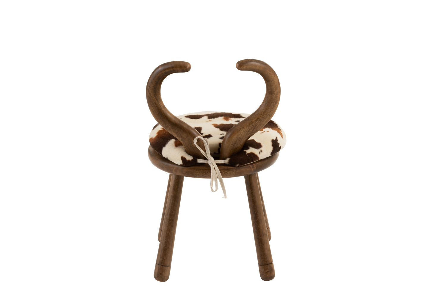 Chair Ear Cow Wood Brown 