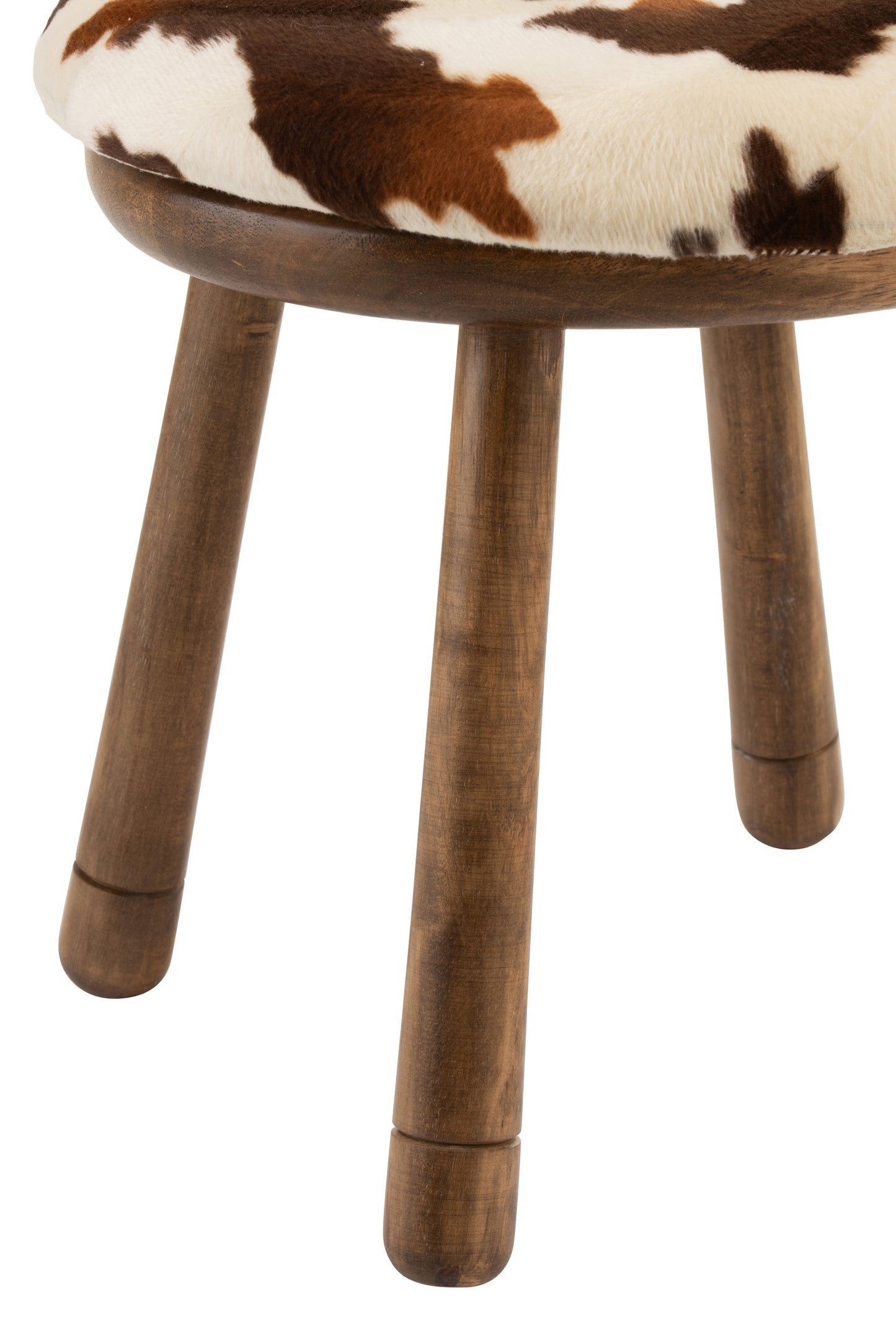 Chair Ear Cow Wood Brown 