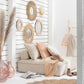 Zetel 1 Zit Poef Linnen Beige