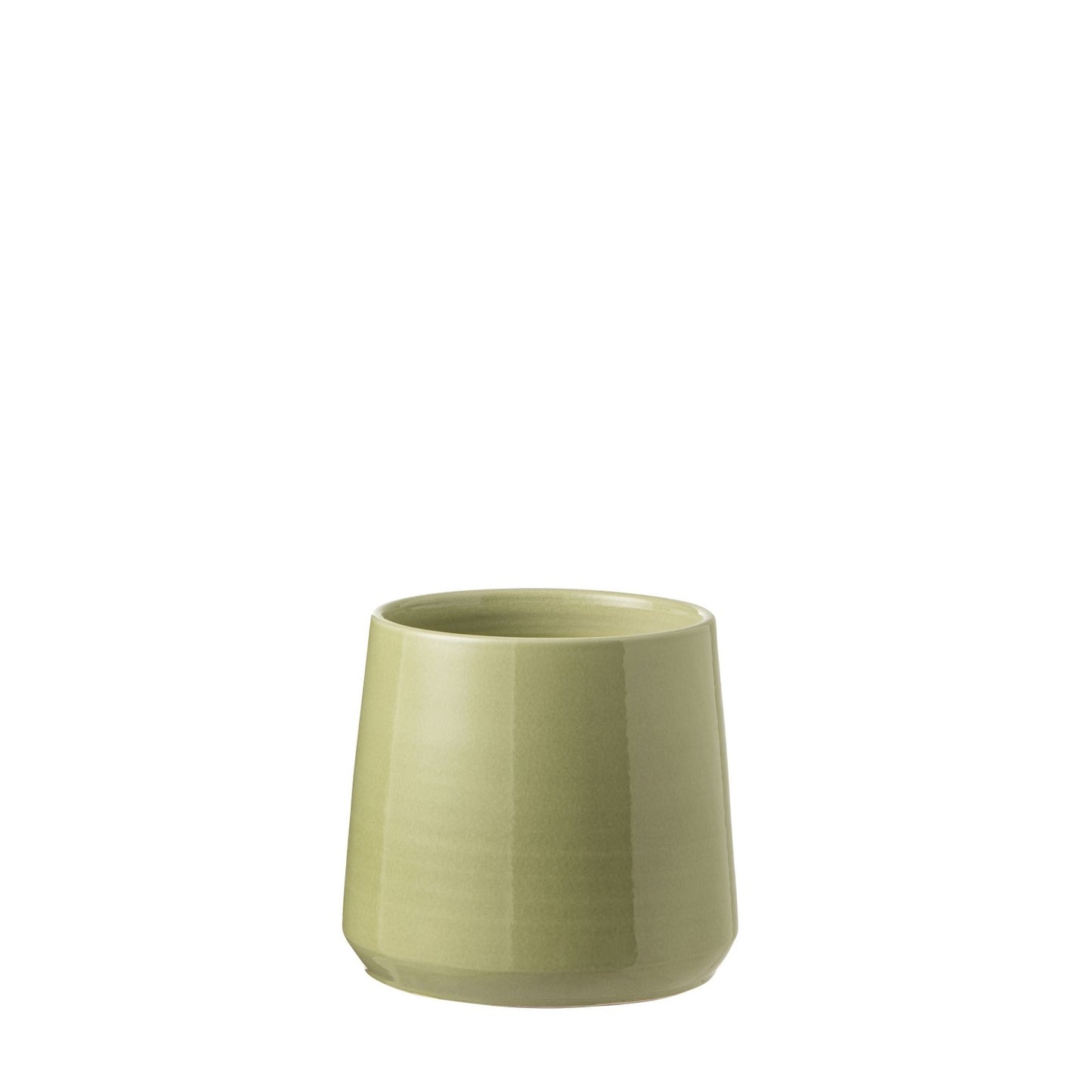 Bloempot Rond Keramiek Groen Medium