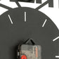 Horloge Chiffres Romains Radars Intérieur Métal Gris Antique 