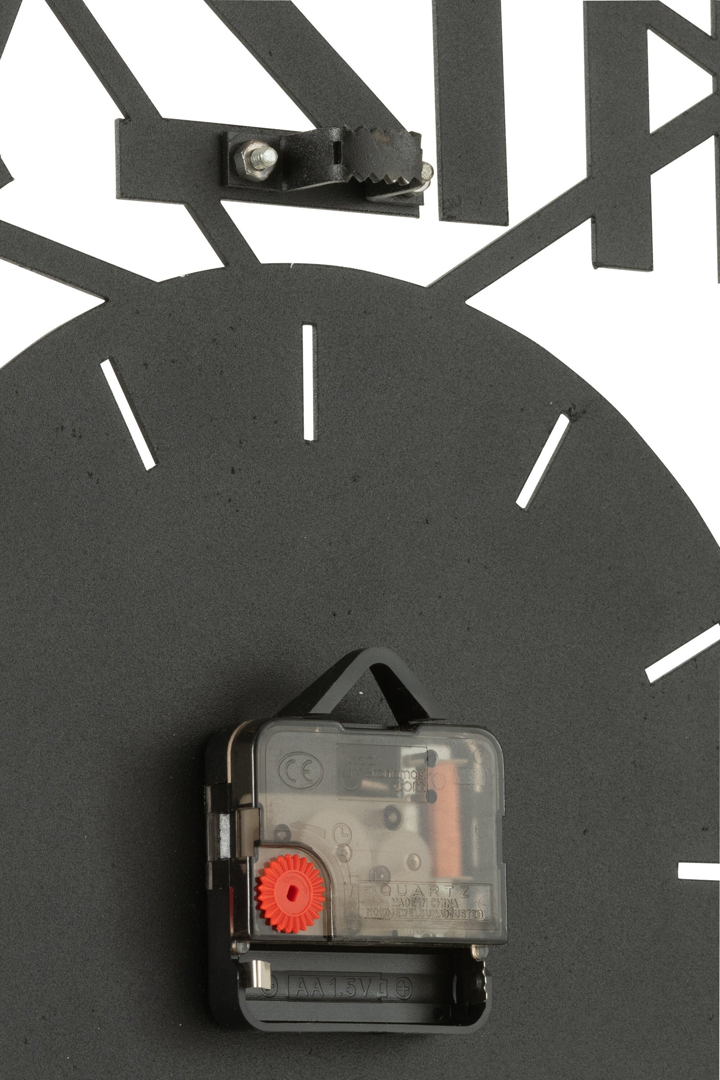 Horloge Chiffres Romains Radars Intérieur Métal Gris Antique 