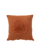 Kussen Met Tropisch Blad In Textiel Terracotta
