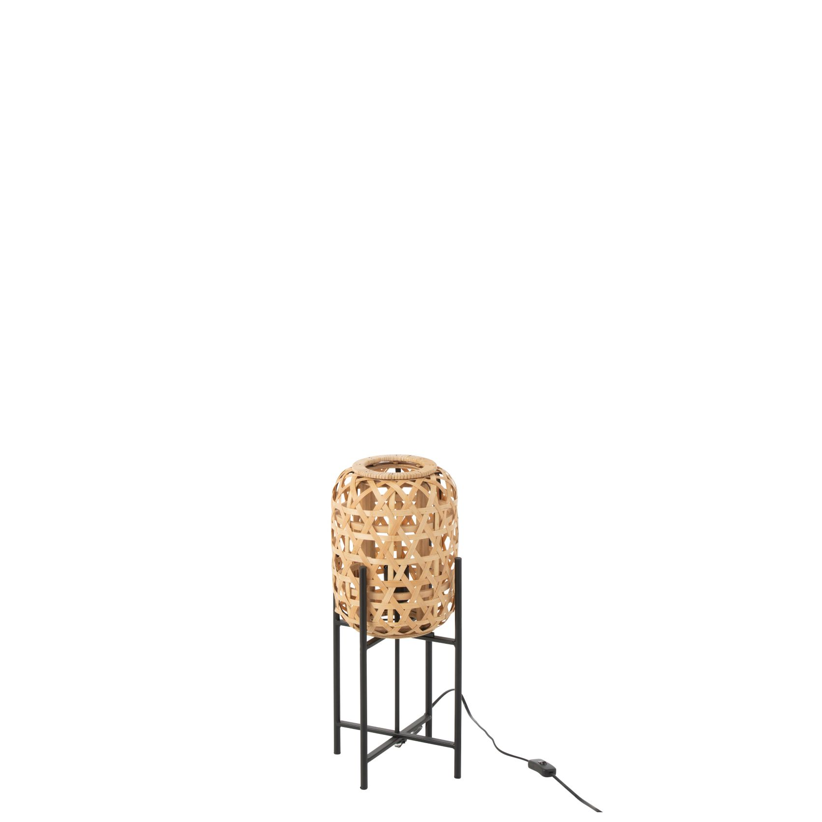 Lamp Op Voet Bamboo Naturel Small Staanlamp Verlichting Jline Felika