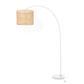 Lamp Staand Roma Bamboe Metaal Naturel Wit Jline Felika