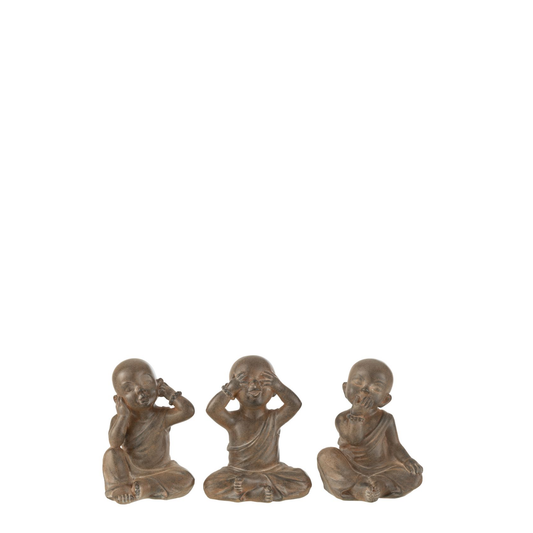 Monnik Poly Bruin Small Assortiment Van 3 Jline Felika