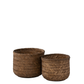 Set Van Twee Mand Bamboo Donkerbruin opbergmanden donkerbruin wasmanden felika