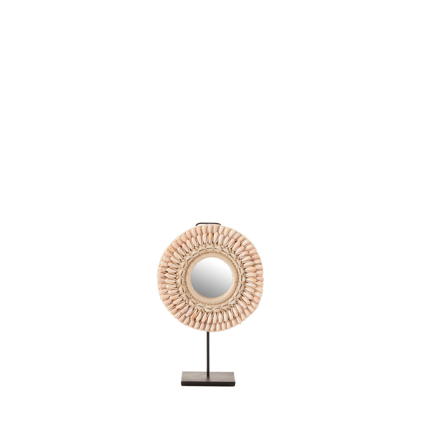 Spiegel Op Voet Mona Schelpen Licht Rose Small felika