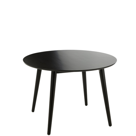 Tafel Vintage Rond Hout Zwart