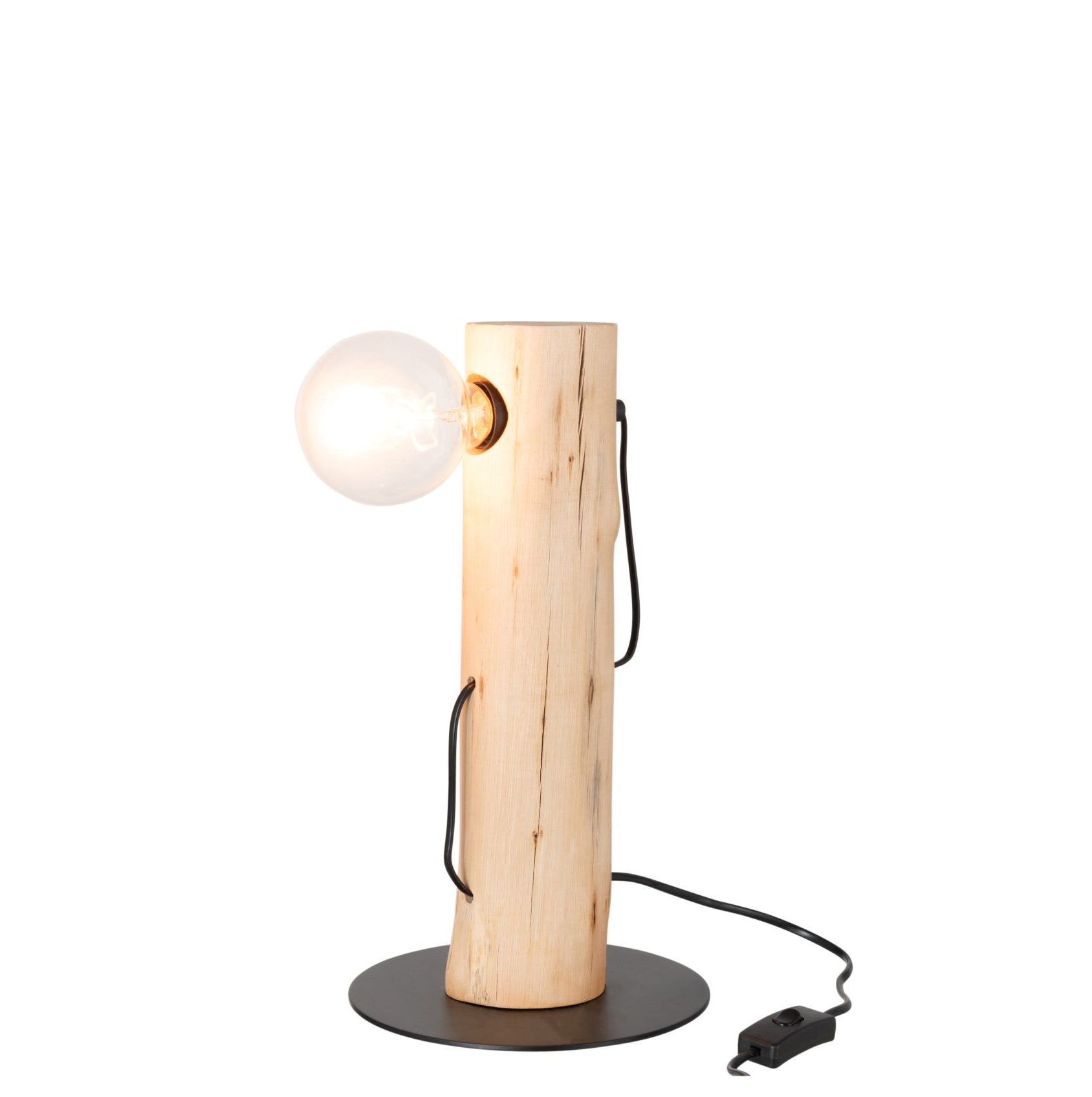 Tafellamp Silas Berangan Hout Naturel Bureaulamp Tafellamp Jline Felika